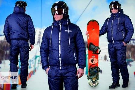 Мужской лыжный костюм на синтепоне.